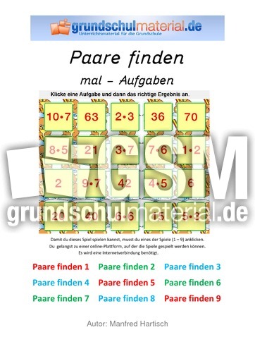 Paare finden_Das kleine 1x1_mal-Aufgaben.pdf